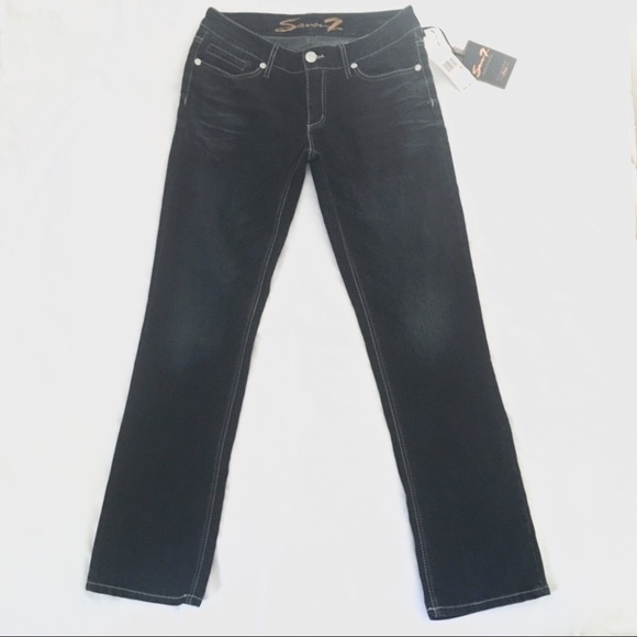 SOLD! 💚Seven7 Straight Jeans NWTs - Picture 2 of 7